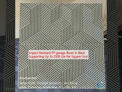 Động tác chống đập sàn nhà để xe PP màu đen hỗ trợ lên đến 2500 lbs mỗi feet vuông