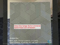 Gạch nhà để xe hạng nặng cho không gian thương mại chống va chạm và chống dầu