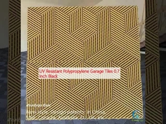 Gạch nhà để xe chống tia UV Polypropylene 0,7 inch Đen