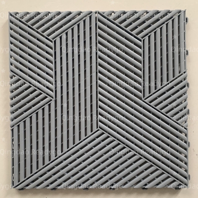 3D Carbon Fiber Garage Floor Tile Waterproof Interlocking Heavy Duty Floor