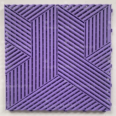 Modern Interlocking Grey Matte Surface And Square Shape Floor Tile (Thiên sàn hình vuông và hình vuông kết nối với nhau)