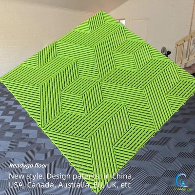 quality Green Interlocking nhà để xe sàn gạch chống mờ nhà để xe sàn vuông factory