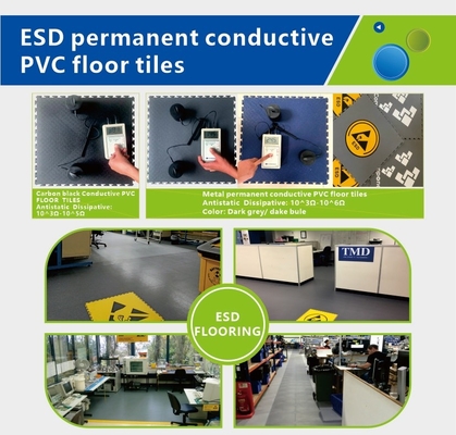 Gạch sàn ESD dẫn điện Gạch PVC chống tĩnh